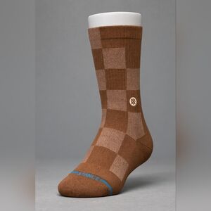 Stance Brown Checkered Men's Socks